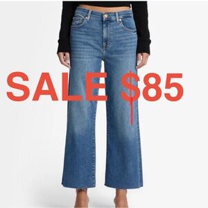 7 For All Mankind Cropped Alexa Raw Hem Jeans - Size 27